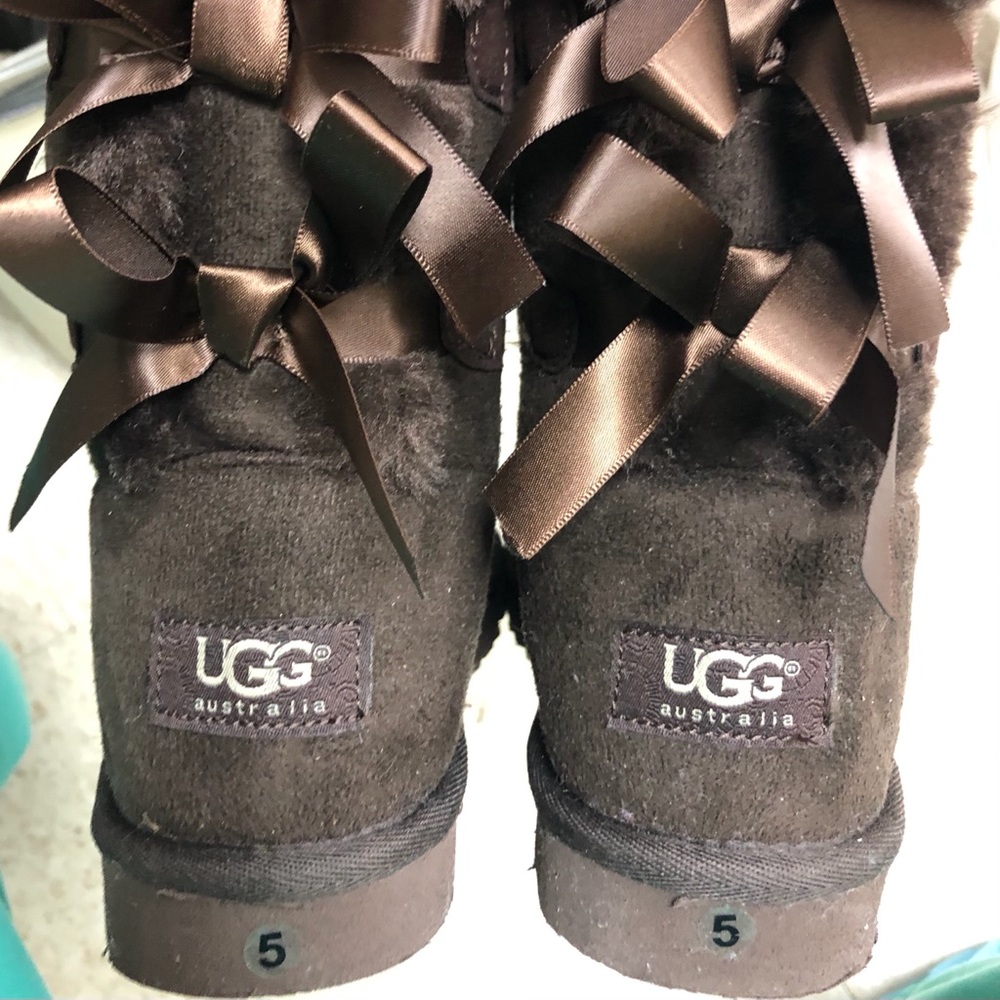 UGG Women's Bailey Bow II Boot in chocolate